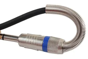 Perakitan Stereo 6.35mm logam plug ultra-panjang garis gitar listrik kabel