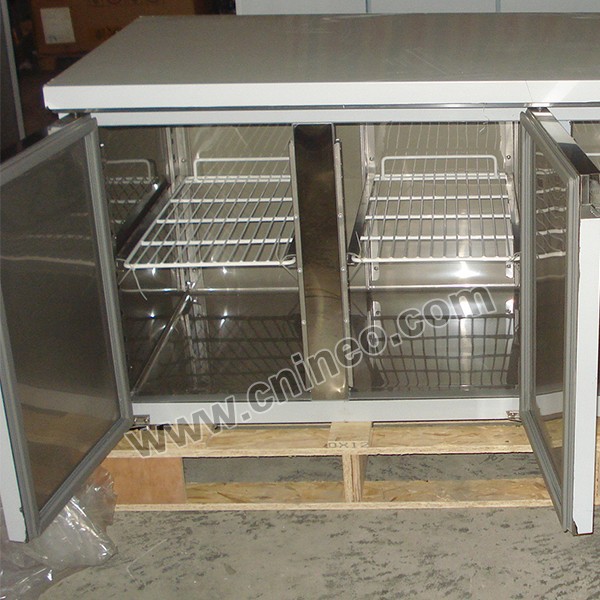 ステンレス製業務用冷凍設備/冷蔵庫ディスプレイトッピング/小型冷蔵