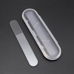 Özel etiket temperli cam tırnak dosyaları, glitter toz nano kristal tırnak shiners, pembe nano tırnak cilalı shiners plastik durumda - Product Image 4