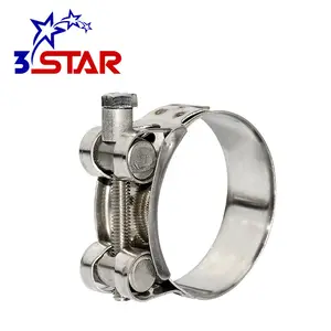 Made in China european type exhaust heavy duty hose clamps