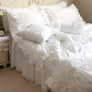 toptan ev çarşaf pamuk dantel yatak setleri