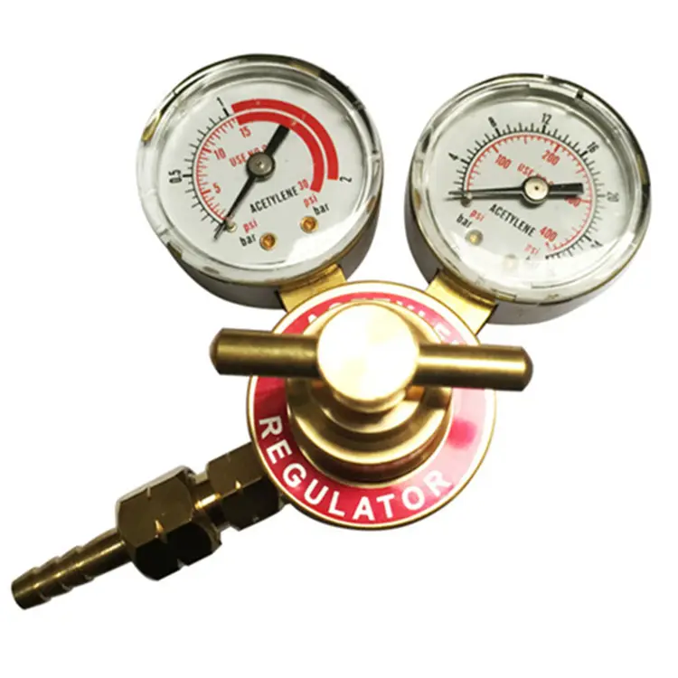 Mini regulador de pressão de gás de acetileno, cilindro