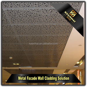 Top vente belle personnalisé imprimé 600*600 Décoratif <span class=keywords><strong>Faux</strong></span> <span class=keywords><strong>Métal</strong></span> <span class=keywords><strong>En</strong></span> Aluminium Perforé <span class=keywords><strong>Plafond</strong></span> - Product Image 4