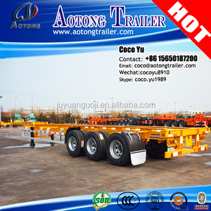 Durable MSK naviera transporte <span class=keywords><strong>de</strong></span> ganso cuello <span class=keywords><strong>de</strong></span> Tres ejes <span class=keywords><strong>Remolque</strong></span> Esqueleto contenedor <span class=keywords><strong>de</strong></span> $ number pies - Product Image 3