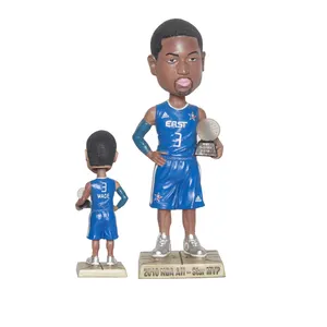 Custom Sport Nba Basketbal Man Standbeeld Bobble Head Cijfers Van Souvenir