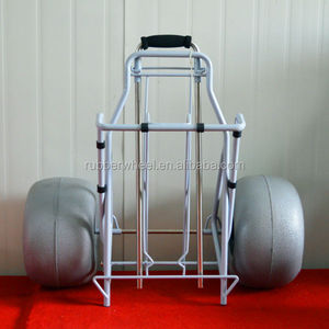 Chariot de plage pliable, plateforme pliable, en canoë kayak, chariot à main, avec roues de ballon - Product Image 4