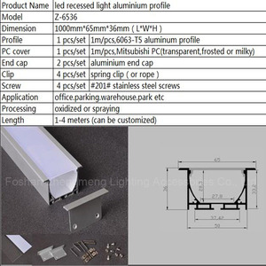 65mm breiteres <span class=keywords><strong>LED</strong></span>-Aluminium profil für Kanalbuchstaben-<span class=keywords><strong>LED</strong></span>-Streifen gehäuse Einbau-Aluminiumdruckguss-<span class=keywords><strong>LED</strong></span>-Pendel leuchte