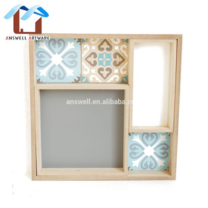 Gros Naturel Décoration de La Maison Vintage Motif Réglable En Bois Boîte De Rangement Case Petite Étagère - Product Image 2