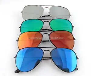 Lunettes de soleil lentille miroir, moins cher, promotion, pilote