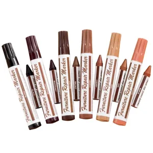 Kit de réparation de meubles Marqueurs pour <span class=keywords><strong>bois</strong></span> - Ensemble de 17 - Marqueurs et bâtonnets de cire avec kit d'aiguisage, pour les taches, les rayures, les sols en <span class=keywords><strong>bois</strong></span>... - Product Image 1