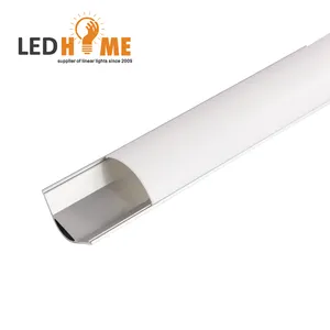 Square 6063 t5 90 degree aluminum section profile for led stripes and sliding windows