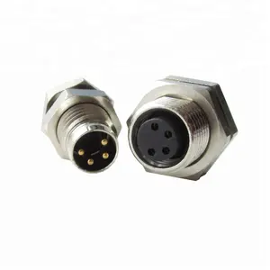 m8 4 pin female profibus dp m8 m12 pin connectors