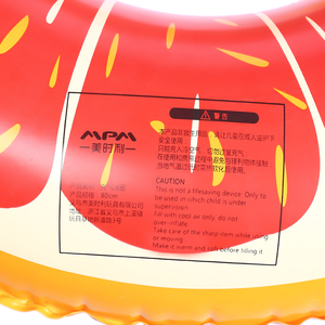 Toptan yüksek kalite şişme yüzme simidi meyve boyama şişme pvc yüzme simidi - Product Image 6