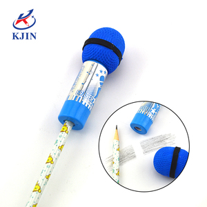 Gommes à effacer fantaisie et mignonnes en forme de microphones de maïs, de pistolets jouets et de gâteaux de carottes 2 en 1 avec <span class=keywords><strong>taille</strong></span>-<span class=keywords><strong>crayon</strong></span> pour enfants, 2023 - Product Image 2