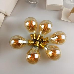 หลอดไฟ LED แบบเอดิสัน220V 240V หรี่แสงได้โคมไฟแก้ว A60 B22หลอดไฟไส้หลอด LED แนววินเทจโบราณ<span class=keywords><strong>4W</strong></span> - Product Image 2