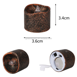 12 pièces de décoration, <span class=keywords><strong>bougie</strong></span> LED noire <span class=keywords><strong>avec</strong></span> <span class=keywords><strong>flamme</strong></span> <span class=keywords><strong>artificielle</strong></span>, vente en gros - Product Image 3