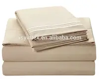 Promotion high quality China supplier cheap soft microfiber used hotel bed sheets for sale