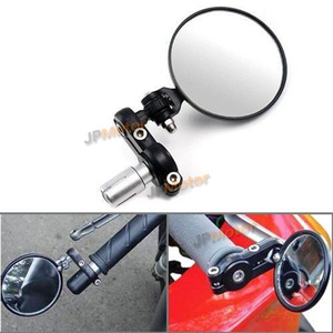 JPMotor Universal <span class=keywords><strong>moto</strong></span> espejo retrovisor manillar plegable lateral espejo convexo - Product Image 6