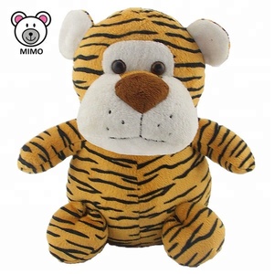 Peluche Tigre Seduto Economico all'Ingrosso, Basso MOQ, 100% Poliestere, Giocattolo Morbido Personalizzato per Bambini - Product Image 3