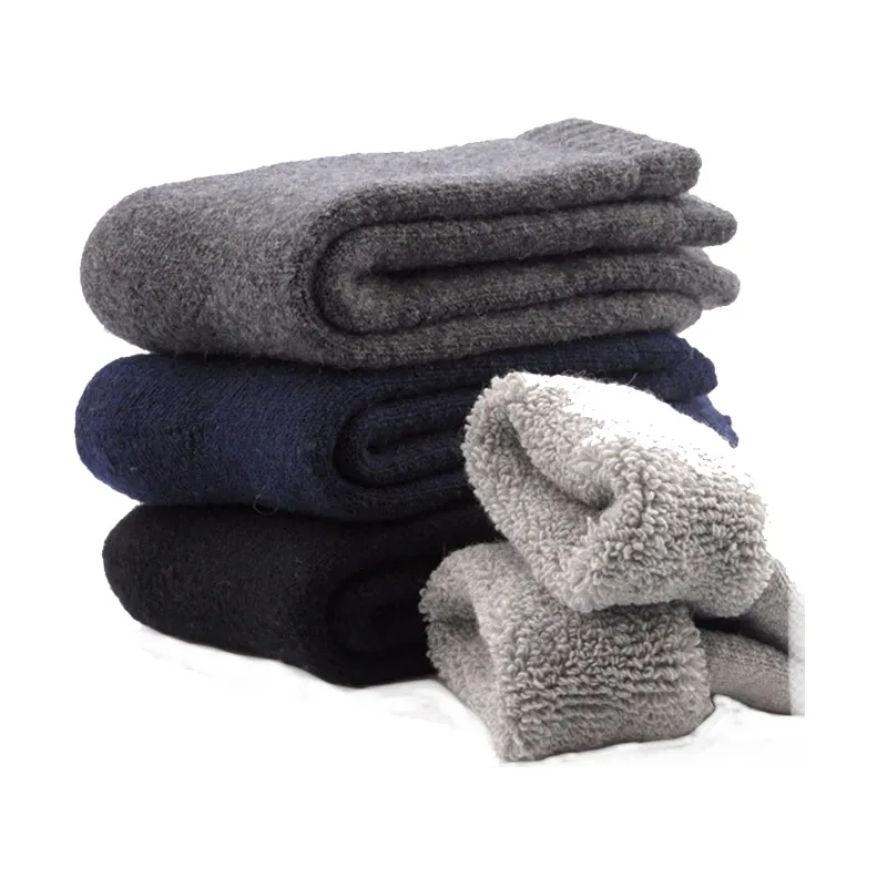 Горячая Распродажа, мужские утепленные шерстяные кашемировые повседневные зимние теплые носки по низкой цене