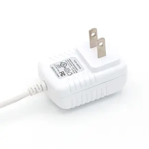 AC/DC power adapter 5V 1A 2A output USA AC adapter white UL listed 5.5x2.5mm