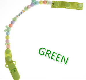 Nuovo Clip per Ciuccio con Catena Fatta a Mano con Perline Colorate, <span class=keywords><strong>Portaciuccio</strong></span> per Neonati e Bambini - Product Image 3