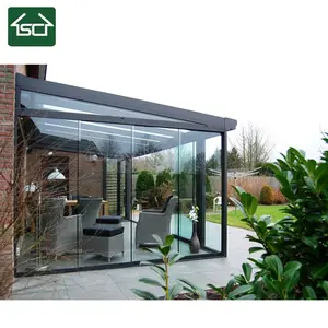 Outdoor Weiß Farbe Europäischen Veranda mit Aluminium Dach