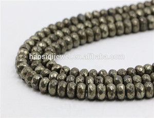 Gioielli fai da te perline di <span class=keywords><strong>pietra</strong></span> sfaccettate <span class=keywords><strong>pirite</strong></span> perline sciolte prezzo all'ingrosso <span class=keywords><strong>pirite</strong></span> - Product Image 2