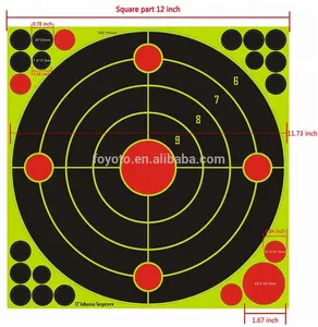 Splatter Targets 12inch Adhesive Stick Splatter Target Reactive Target Paper Shooting Target