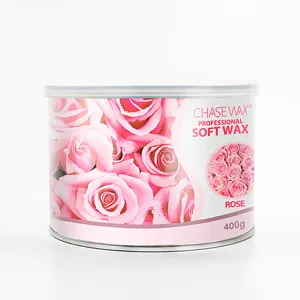 Lilin Penghilang Rambut, Suhu Operasi Rendah 400G Rose Pink Wax Lembut untuk Kulit Kering