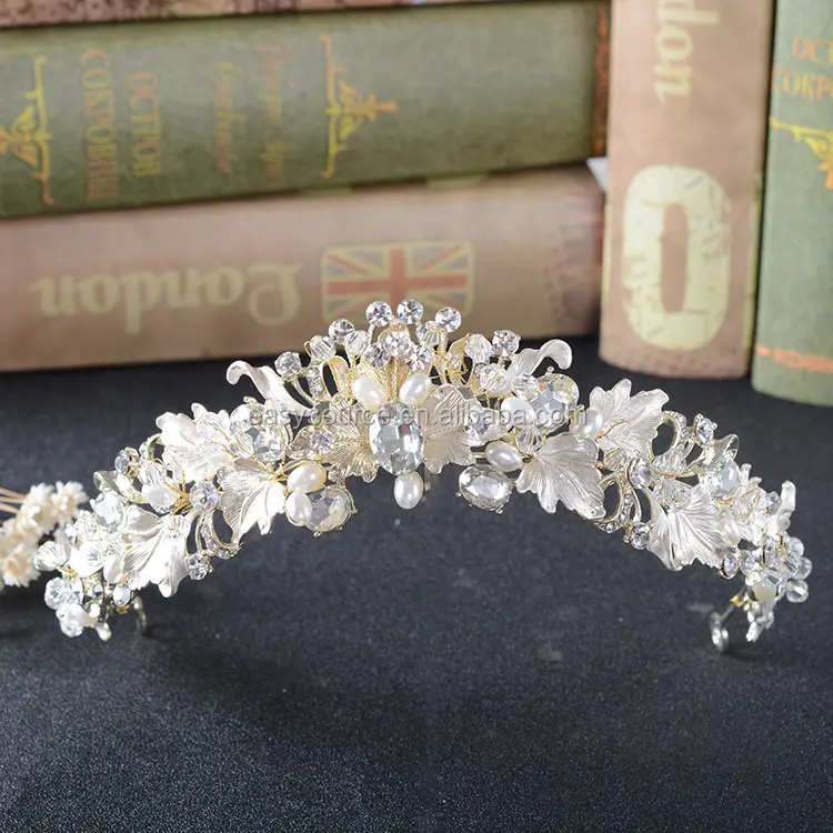 Tiara de noiva bela madrinha de casamento, diamante madrinha de strass cristal floral