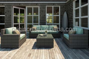 5 plazas al aire libre con forma de cubo clásico rattan, sofá y mesa de café muebles de jardín chino - Product Image 2