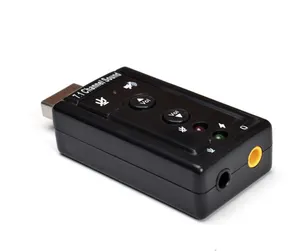 USB Esterno Scheda Audio 7.1 Surround Cm108 con Pulsante di Controllo Vocale