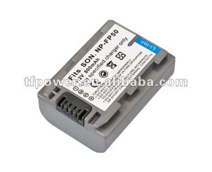 Batteria ricaricabile della macchina fotografica della sostituzione del np-fp50 della batteria agli ioni di litio per Sony A230/290/390 DSC-HX1 HX100/100V HX200/200V TG3 <span class=keywords><strong>TG5</strong></span> - Product Image 2