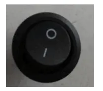 Kapalı 2 pin rocker anahtarı mini yuvarlak anahtarı masa lambası ve diğer elektrikli cihazlar KCD1 siyah ve kırmızı