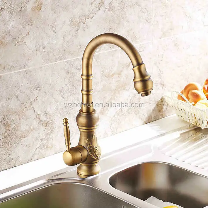 Antique Kitchen Faucet Brass Faucet,online Technical Support Antique Basin Faucets Laser Mark Gold OEM Luxury CLASSIC Modern FLG