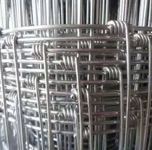 Hot-dipped Galvanized Fixed Knot Field Cattle Fence / Animal Mesh Fence / Metal Wire Mesh Sheep Farm Fence