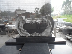 Hot-Selling <span class=keywords><strong>Angel</strong></span> Standbeeld Monument Voor Begraafplaats Grijs Portugal Design Groothandel Grafsteen - Product Image 4