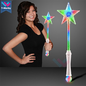 Tongkat sihir kepingan salju <span class=keywords><strong>LED</strong></span>, tongkat cahaya Natal untuk anak-anak, bertenaga baterai, mainan dan hadiah - Product Image 3