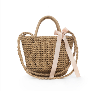 Holt Sales Custom <span class=keywords><strong>Online</strong></span> Shopping Tote Bag Butterfly Knot Lady's Shoulder Bag Bolso de mano con forro de poliéster de estilo natural - Product Image 5