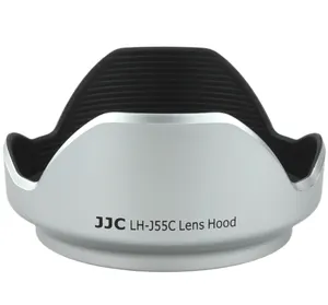 JJC LH-J55C Zilver Zonnekap voor OLYMPUS LH-55C zonnekap gebruikt op OLYMPUS M. ZUIKO DIGITAL ED 12-50mm 1:3. 5-6.3 EZ Lens