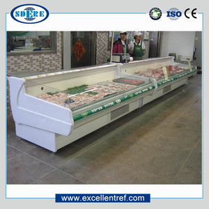 <span class=keywords><strong>Horizontal</strong></span> carne congeladores pantalla escaparate para uso comercial en el supermercado - Product Image 4