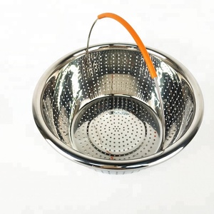 <span class=keywords><strong>Amazon</strong></span> Venta caliente de acero inoxidable Instanted olla de vapor cesta con mango de <span class=keywords><strong>silicona</strong></span> - Product Image 3