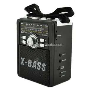 CINA X-BASS FM,AM,SW 3BAND RADIO PORTATILE CON USB, carte Gioco di carte CON LED FALSHLIGHT/CUFFIA/AUX-IN Jack EL-4422UAT