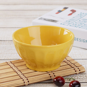 Venta al por mayor Color de <span class=keywords><strong>cristal</strong></span> sólido 22 onza de cerámica profundo cereales tazón de sopa de conjunto de 6 - Product Image 6