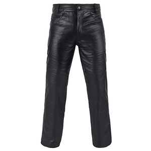 Nuovo Design personalizzato nero Slim Fit Casual elasticizzato da motociclista da motociclista <span class=keywords><strong>pantaloni</strong></span> stretti <span class=keywords><strong>in</strong></span> <span class=keywords><strong>finta</strong></span> <span class=keywords><strong>pelle</strong></span> da uomo - Product Image 4
