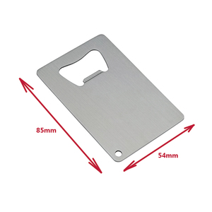 Ouvre-bouteille avec logo personnalisé, carte de visite, en acier inoxydable, ouvre-bouteille, bière - Product Image 1