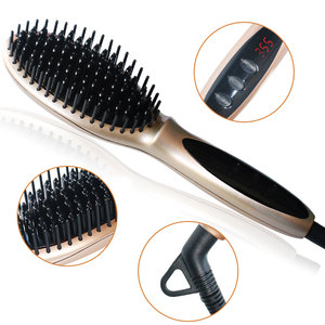 Nouveautés de Haute Qualité Fabricant TAOBAO OEM Rapide Heat Lisseur Brosse Cheveux Straigntening Peigne - Product Image 1
