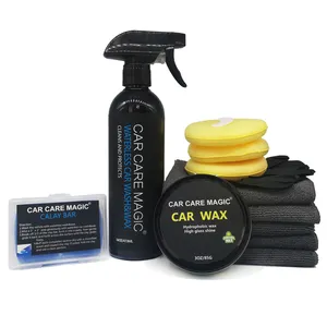 Spray de cera para carro detalhamento, kit de limpeza de carro