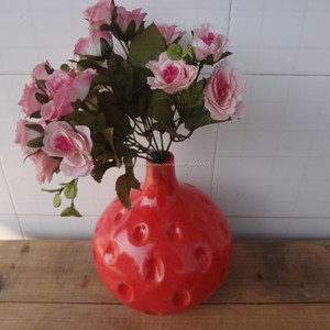 cerámica jarrón color sólido con diseño moderno / blanco, negro mate, amarillo, rojo <span class=keywords><strong>de</strong></span> cerámica del florero <span class=keywords><strong>de</strong></span> estilo - Product Image 5